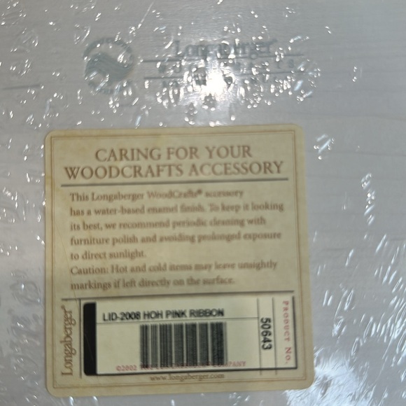 Longaberger Horizons of Hope breast cancer awareness basket set on original wrap - Picture 13 of 13